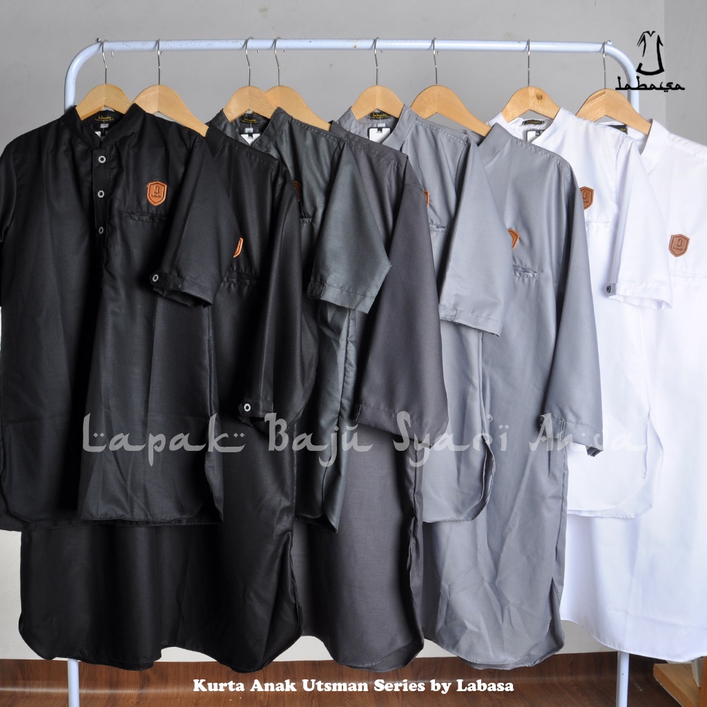 Kurta Dewasa Premium Toyobo | Utsman Series | Kurta Pakistan | Putih dan aneka Warna | Bisa COD