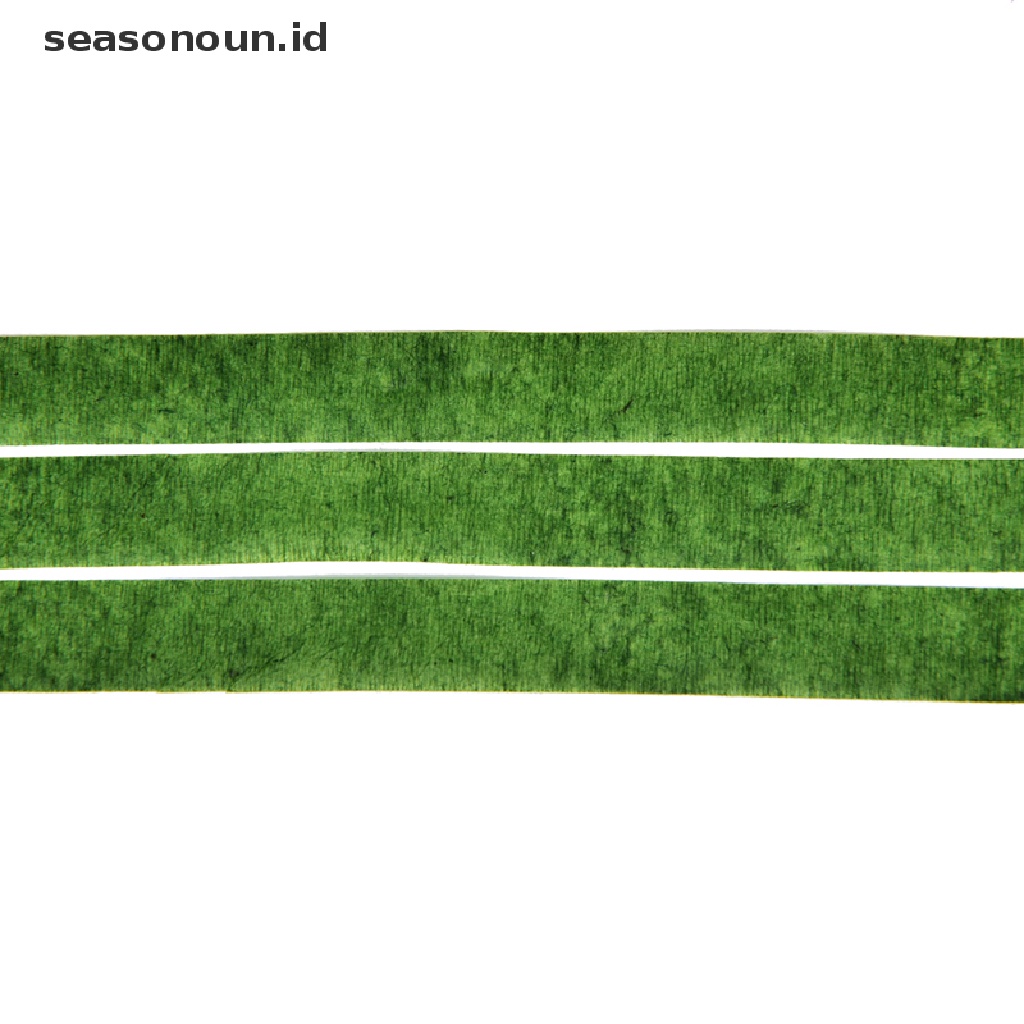 【seasonoun】 Durable Rolls Waterproof Green Florist Stem Elastic Tape Floral Flower 12mm Tape .