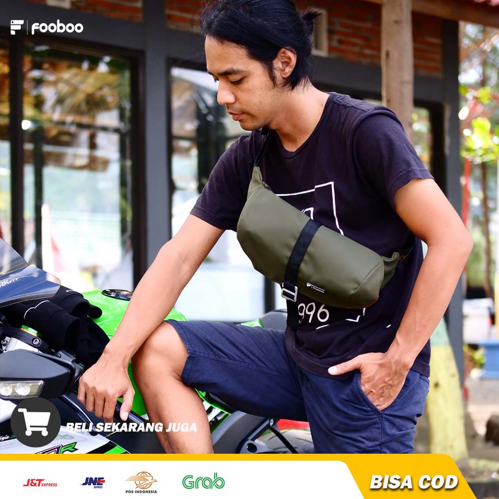 FOOBOO TAS SELEMPANG PRIA SLEMPANG SLING BAG WAISBAG WAISTBAG CEWEK PEREMPUAN PRIA MURAH FOOBOO