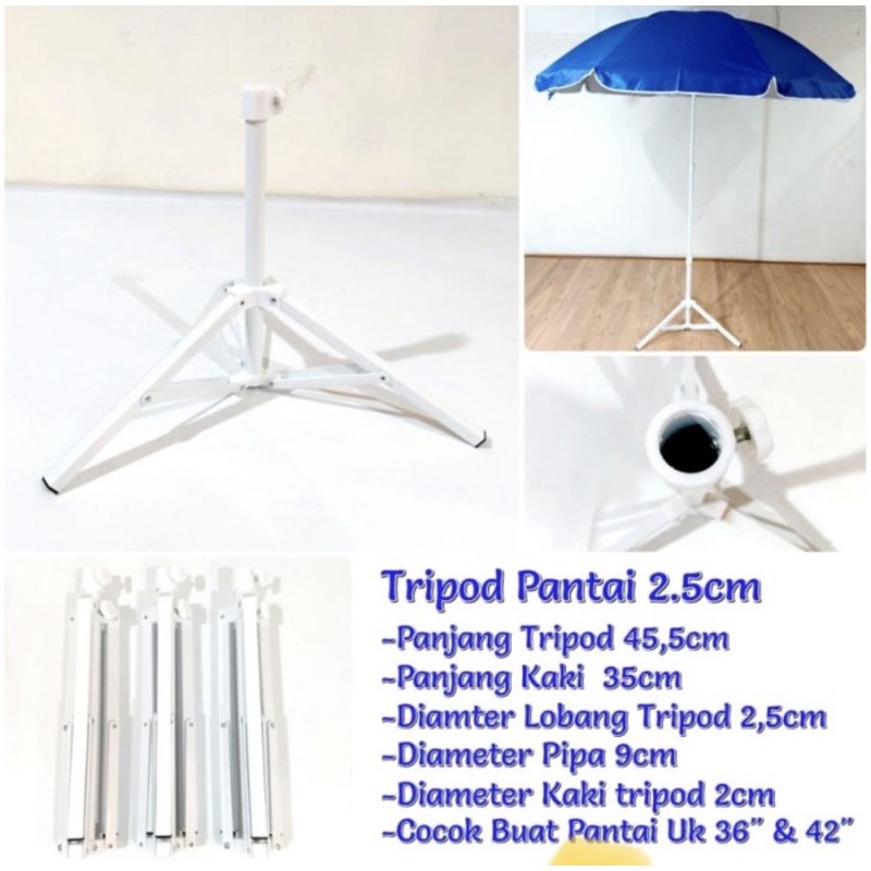 Tripod Payung Tenda Diameter lobang 2,5cm