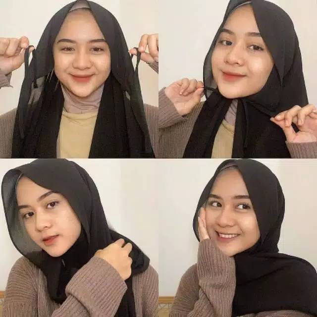 Kerudung PASHMINA TALI 150 x 75 Diamond Strech