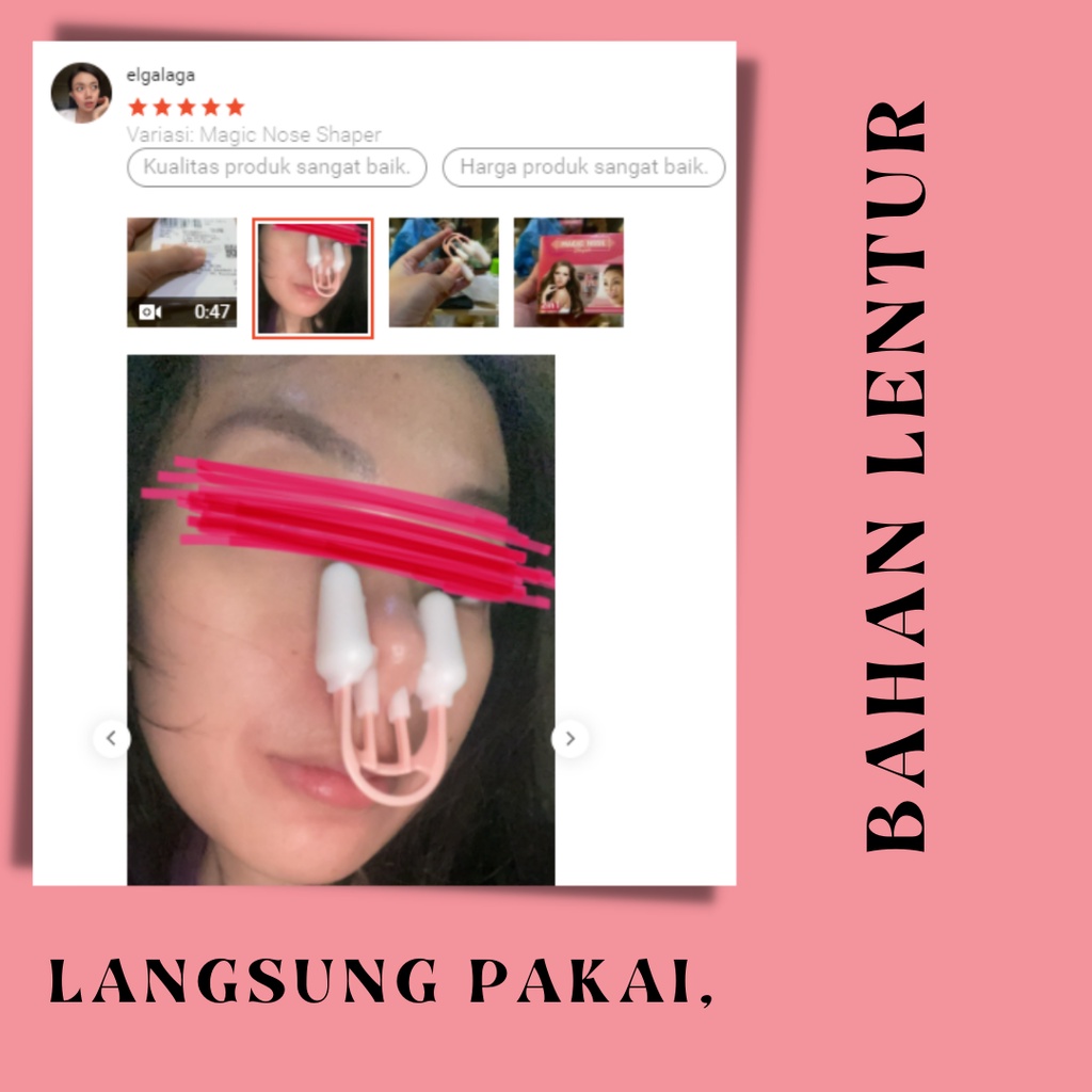 Magic Nose Shaper 2 in 1 Nose Lift Up Alat Penjepit Pemancung Nose Lift Jepitan Hidung Pesek Biar Mancung Alami Pria Dan Wanita Original Permanen