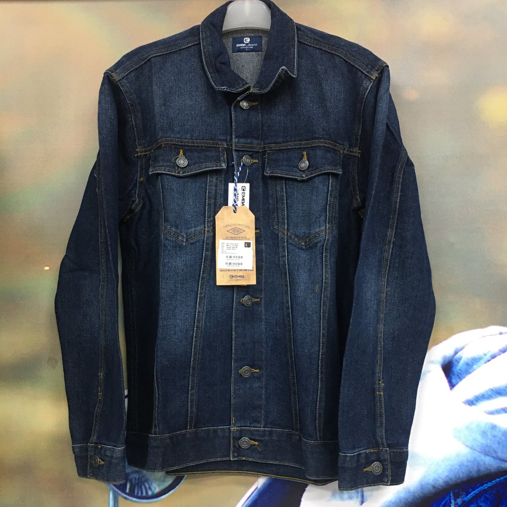 Emba Jeans / Jaket Jeans Pria Lengan Panjang