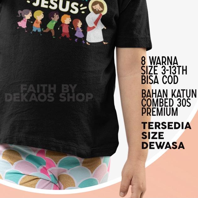KAOS ROHANI ANAK / KAOS PASKAH ANAK / KAOS NATAL ANAK / KAOS ROHANI KRISTEN / KAOS JESUS / BAJU ROHA
