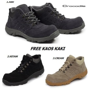 SEPATU PRIA CASUAL LOW BOOTS CROCODILE LARMAN SAFETY