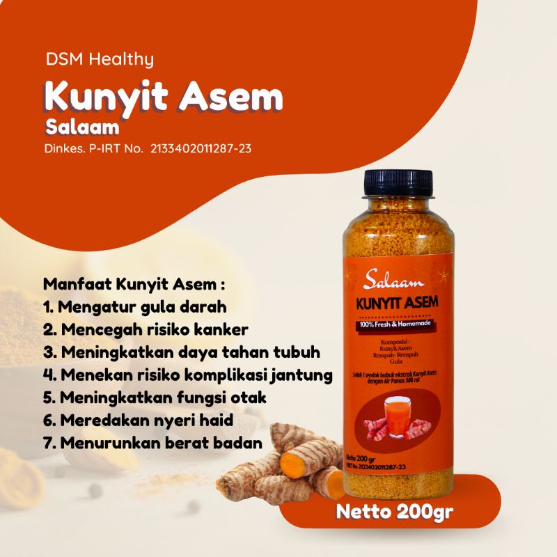 

Kunyit Asem/Salaam Kunyit asem 200gr
