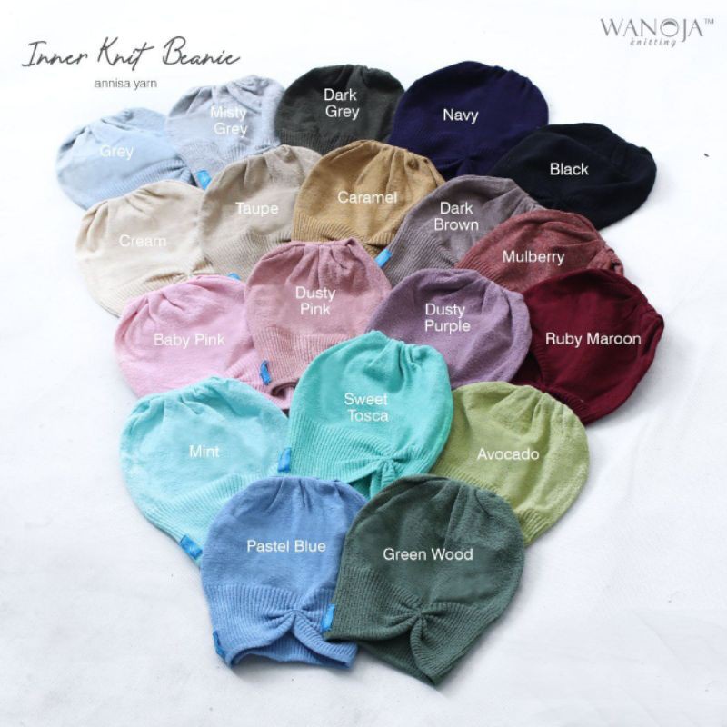 WANOJA - INNER KNIT BEANIE - CIPUT RAJUT - INNER RAJUT - CIPUT RAJUT KERUT
