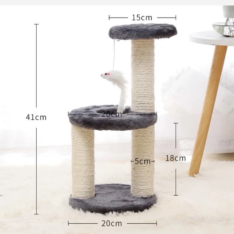 Cat Condo Tangga Loncat Double Tidur Kandang Interaktif Untuk Kucing - Mainan Kucing - Garukan Kucing - Cakaran Kucing - Cat Scratch - Cat Condo