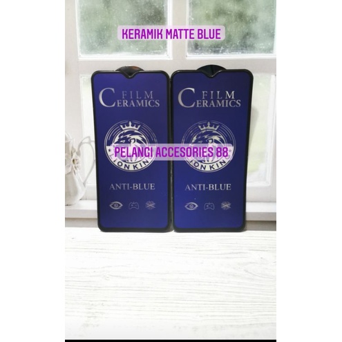 ANTIGORES REALME XT / REALME X2 MATTE BLUE KERAMIK ANTI GORES ANTI RADIASI ANTI BLUE