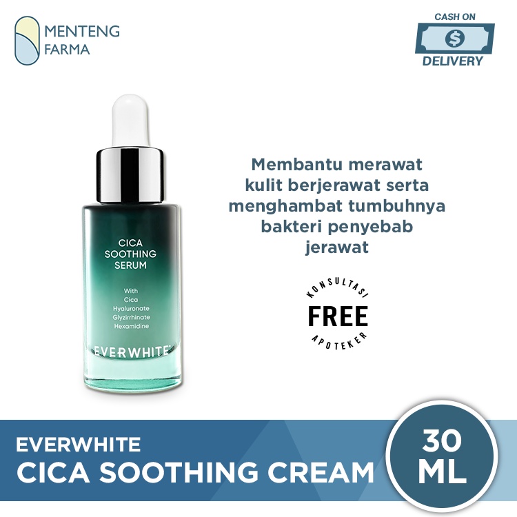 Everwhite Cica Shooting Serum 30 ML - Serum Untuk Merawat Kulit Berjerawat