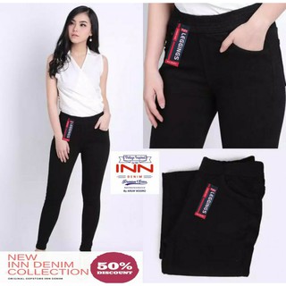 Promo Murah Jegging Jeans Pinggang Karet Bigsale Ukuran Promo Murah Jegging Jeans Pinggang Karet Bigsale Ukuran