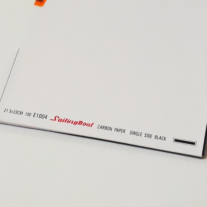 

kertas- kertas karbon sailing boat single warna hitam -kertas.