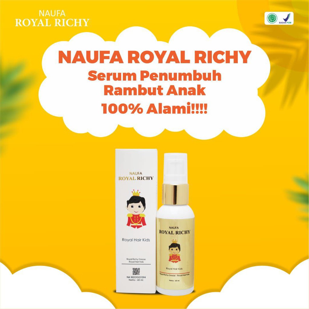 Vitamin Rambut Naufa Royal Richy Original FREE Shower Cap (Topi Mandi)