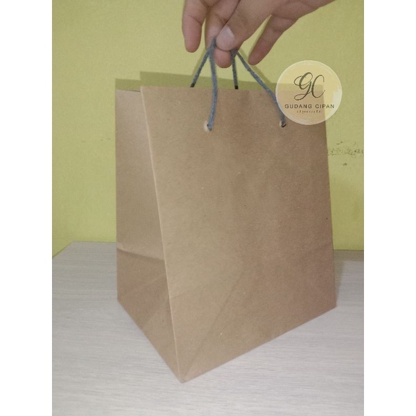 

Paper bag coklat polos/ motif batik dus bag hampers 20x20x20 25x12x30