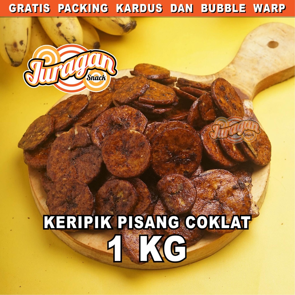 

KERIPIK PISANG COKLAT COKELAT 1 KG snack kiloan makanan ringan jajanan cemilan camilan manis murah