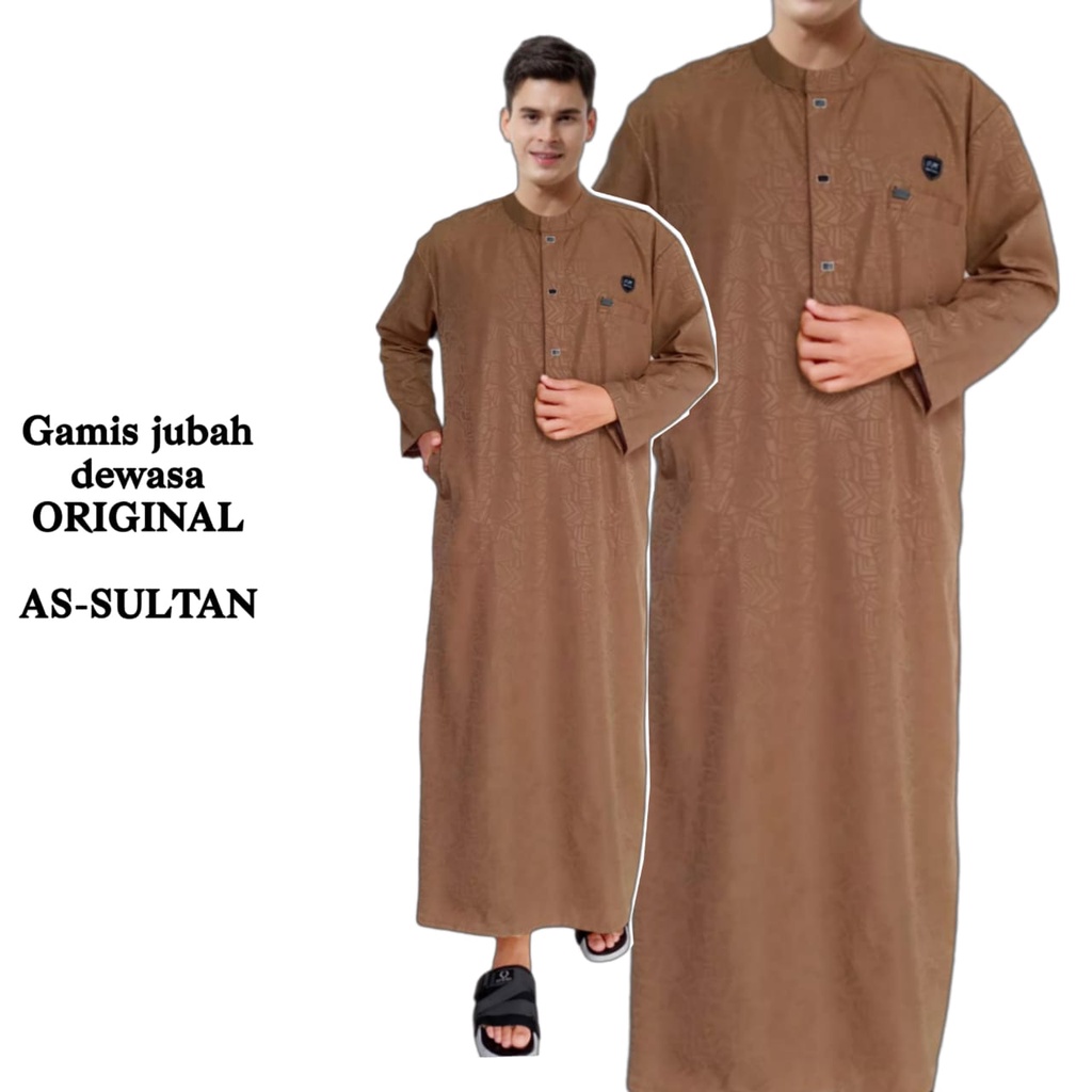 AS-SULTAN/JUBAH PRIA DEWASA EMBOS ORIGINAL PREMIUM/GAMIS LAKI LAKI/BAJU KOKO EMBOS ORIGIANL-6