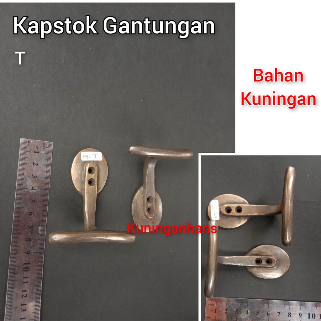 kapstok kuningan hook gantungan baju kapstok antik kuno klasik kapstok gantungan kuningan kapstok T