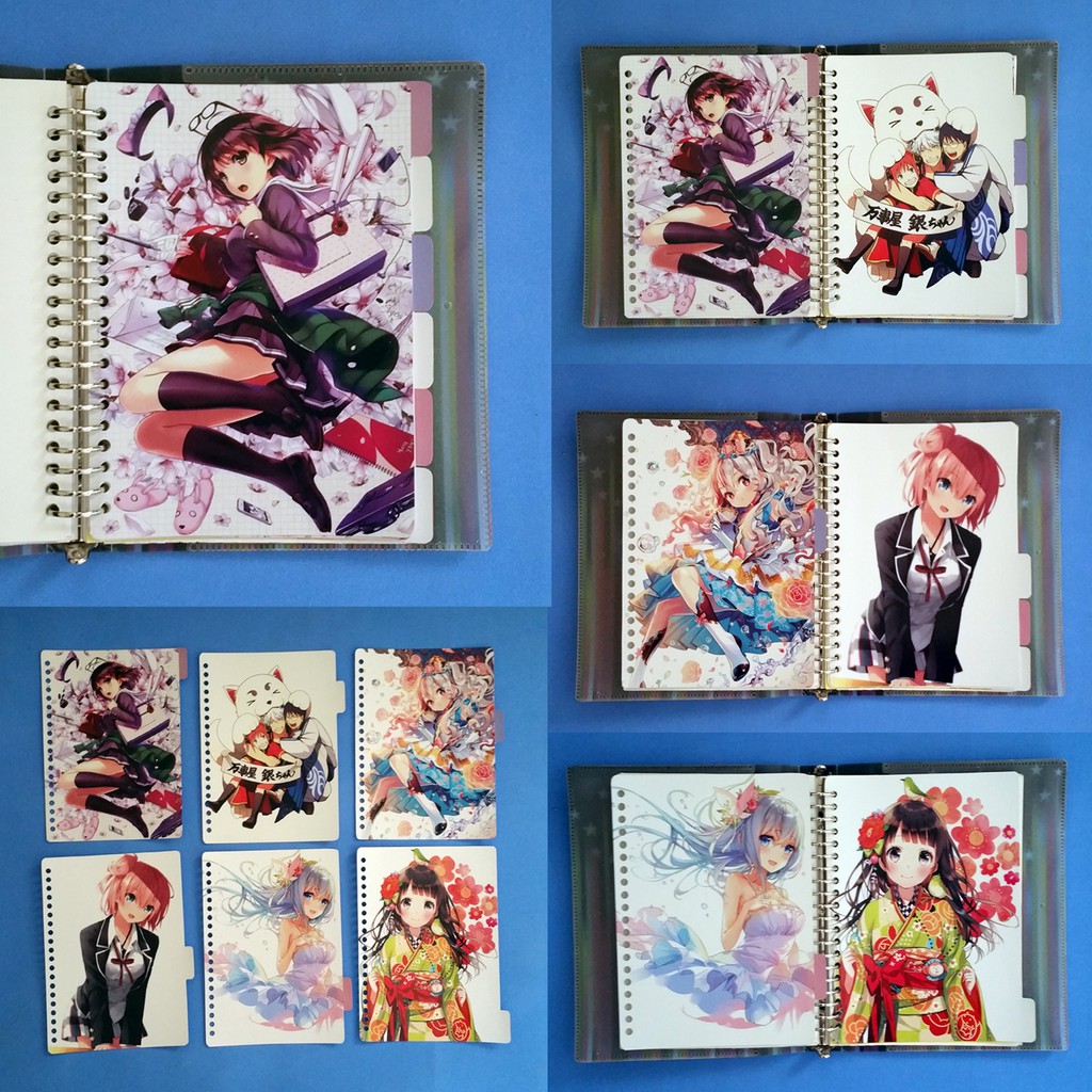 

Pembatas Anime Girls Binder 2 Ring, 6 Ring, 20 Ring, 26 Ring 1 Set 6 Lembar Laminasi Glossy Murah