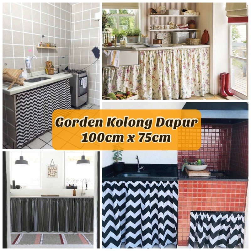  COD GORDEN KOLONG DAPUR 100x75cm TERMURAH MOTIF Shopee 