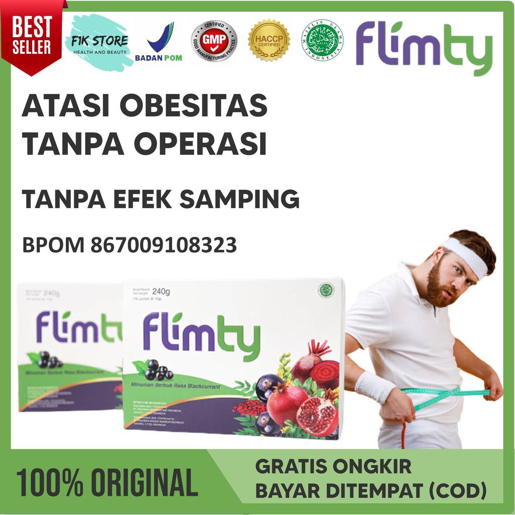 Flimty Obat Pelangsing - Flimty Diet Detox - Obat Pengurus Badan Untuk Cowo - Obat Diet Alami