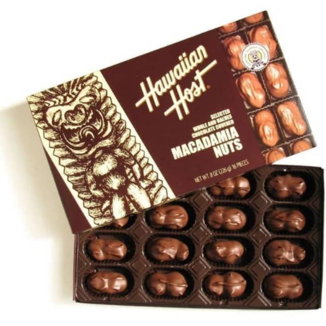 

Macadamia Hawaiian Host Chocolate in Box Cokelat Coklat Macadamia