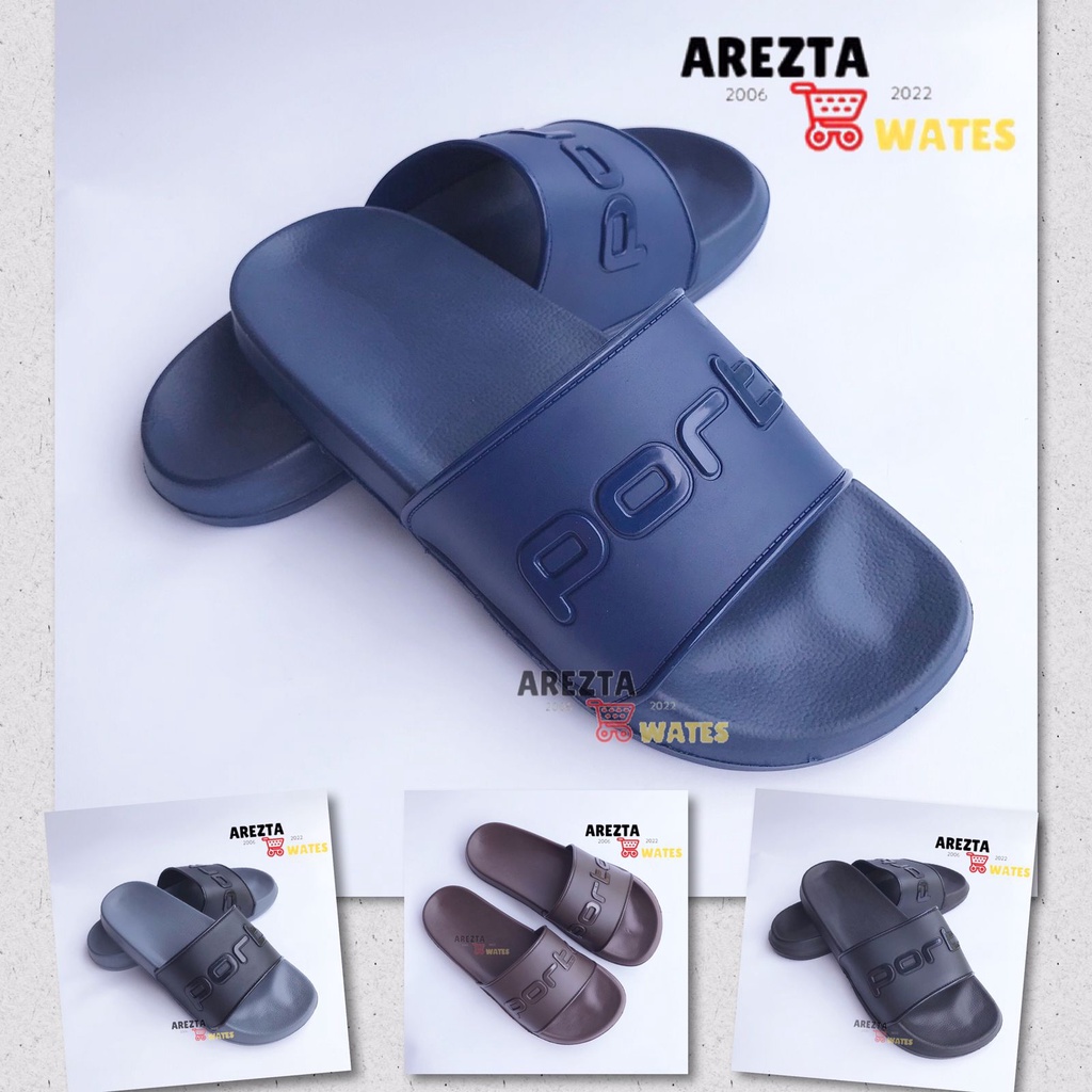 Sandal selop karet pria porto 1023M-2
