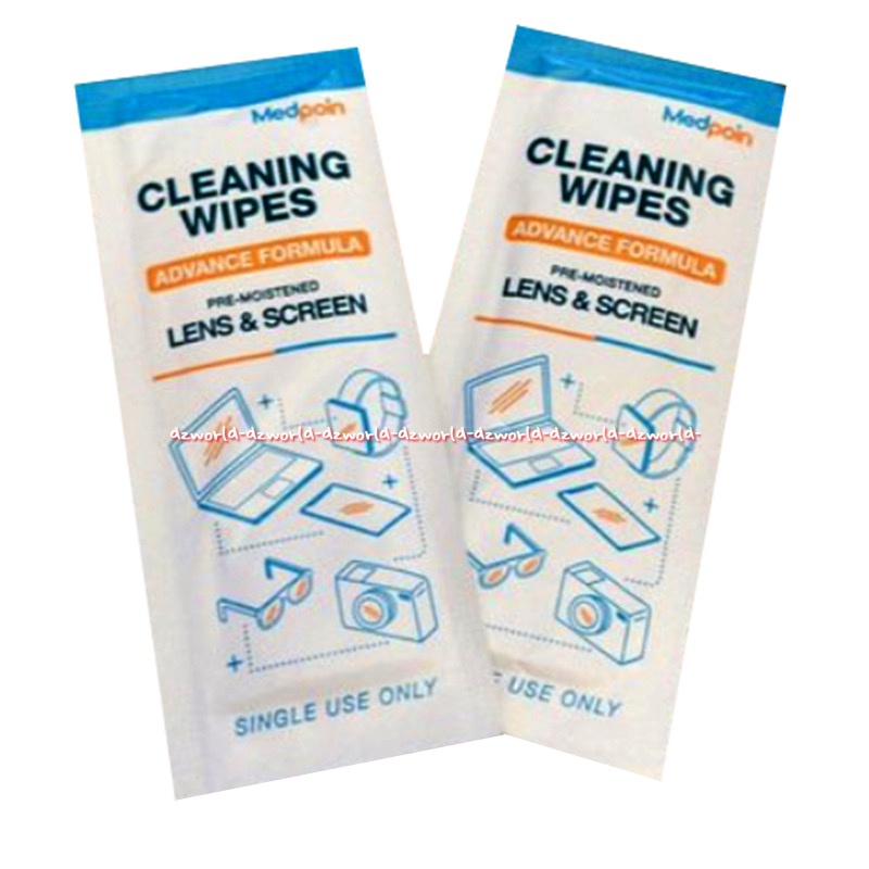 Medpoin Cleansing Wipes Advance Formula Lens &amp; Screen 50pcs Tissue Basah Untuk Lap Kacamata lensa