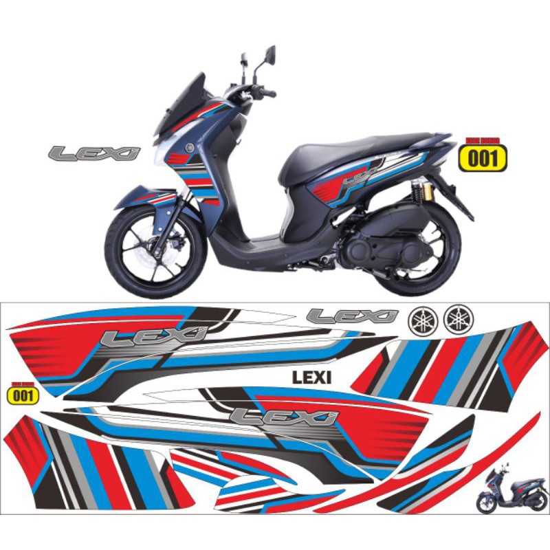 stiker striping variasi yamaha LEXI