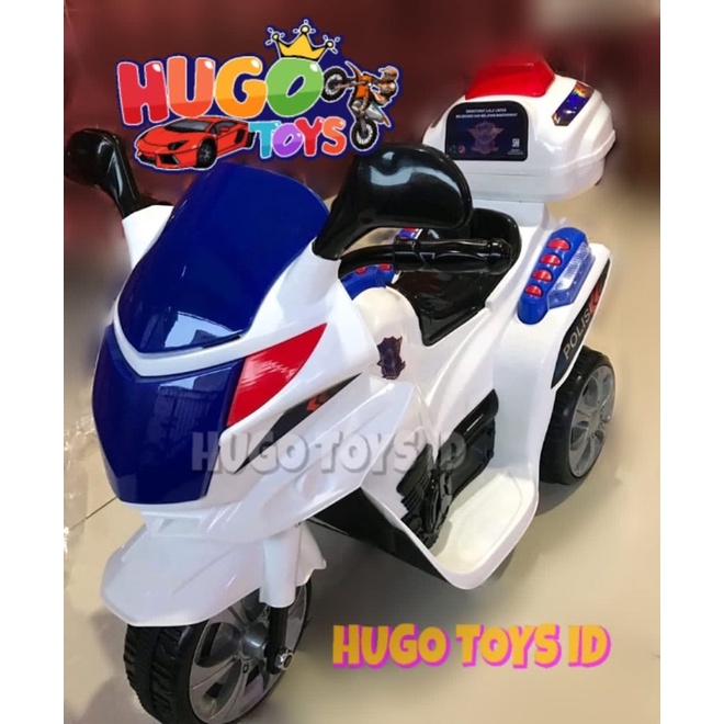 Mainan motor aki anak tornado polisi