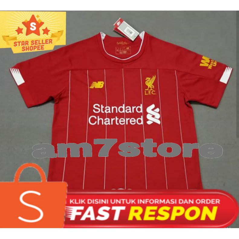 JERSEY BOLA PREMIUM LIVERPOOL HOME MUSIM 2019-2020
