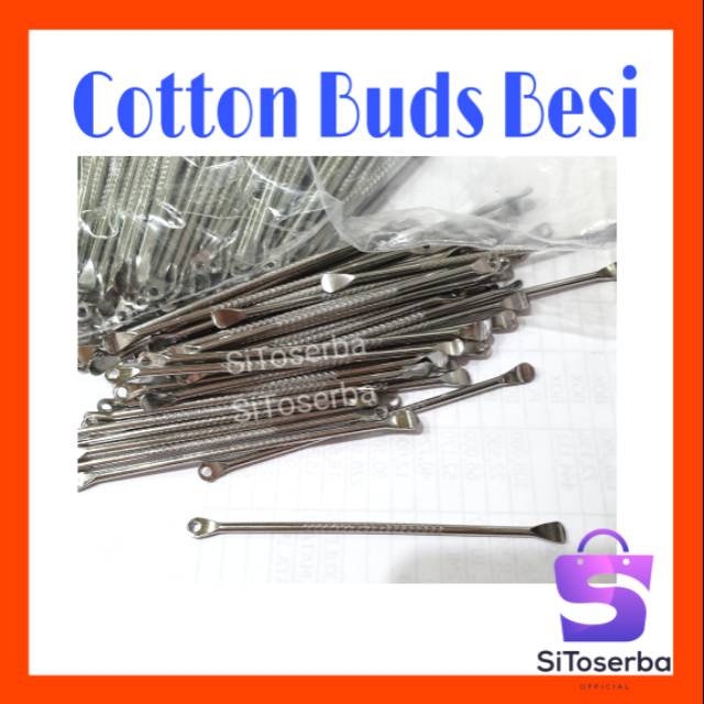 2 IN 1 COTTON BUD BESI + ALAT PENCET KOMEDO - KOREK KUPING STAINLESS - ALAT PEMBERSIH TELINGA MURAH