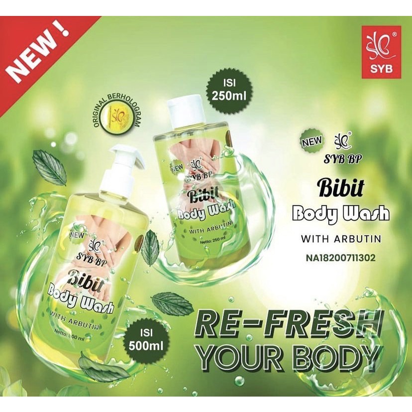 Bibit Body Wash SYB BP/ Bibit Sabun Mandi - 250ml