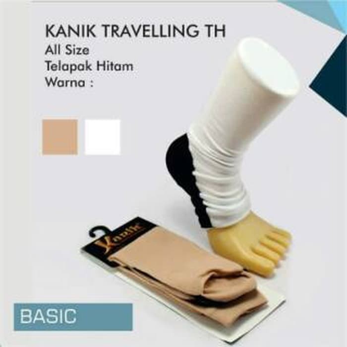 KANIK TRAVELLING TH - Kaos Kaki Wudhu Haji Umroh Tapak Hitam