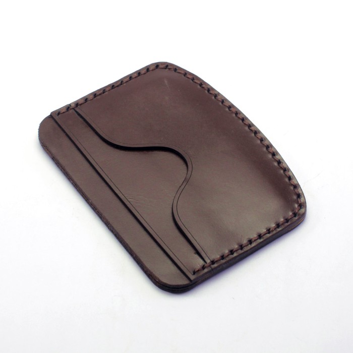 Dompet Kartu Dua Warna Card Wallet - Slim Wallet Jahit Tangan