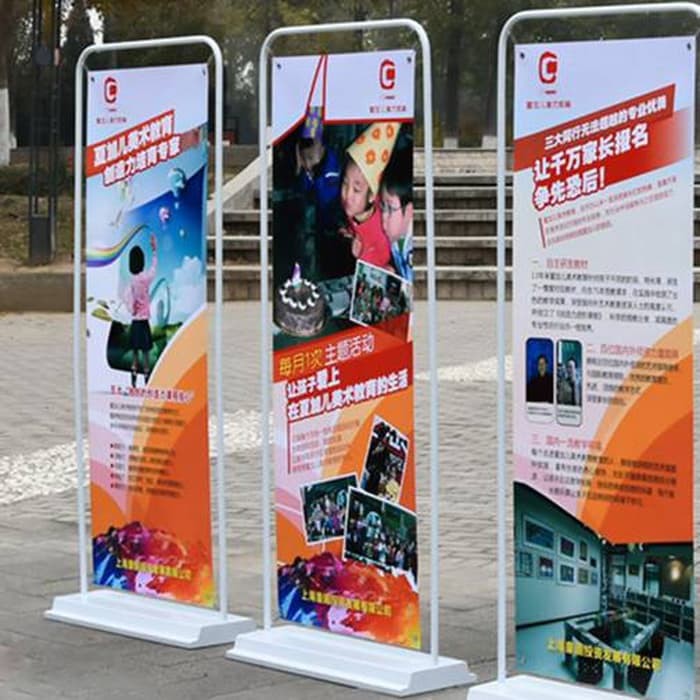 

Plastik Wraping - Baterai Alkaline - Tinta Stempel Tripod Display/Banner Stand/Door Frame Stand 1