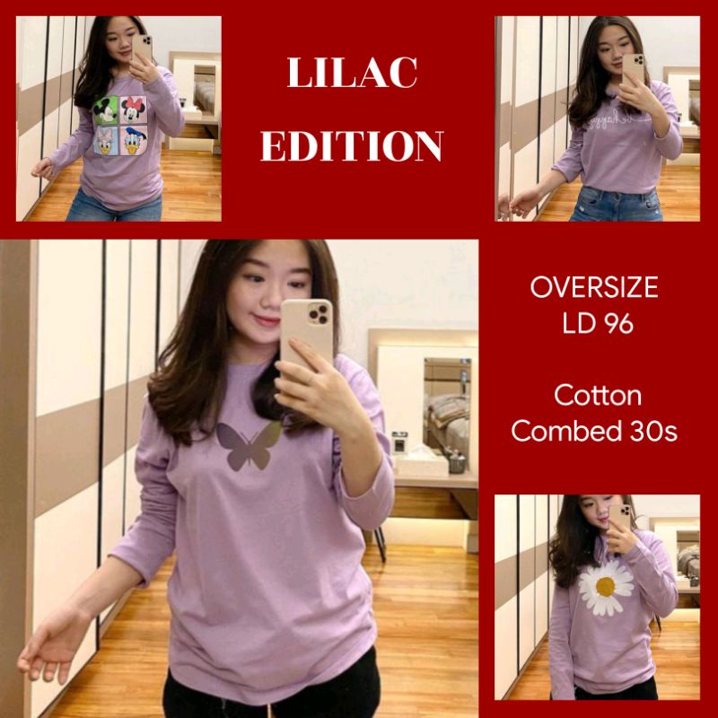 Baju Kaos Atasan Wanita Lengan Tangan Panjang Cewek Cewe Remaja Dewasa Abg Katun Kekinian