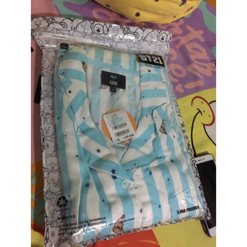 BT21 OFFICIAL PAJAMAS PIYAMA SHOOKY XL