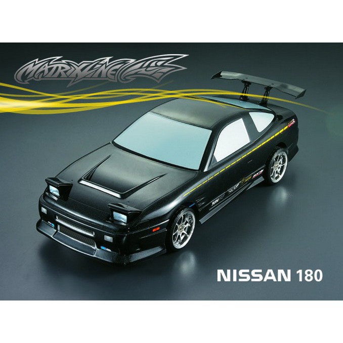 Matrixline Nissan 180 SX 195mm 1/10 Clear Body Shell Rc Car PC201201