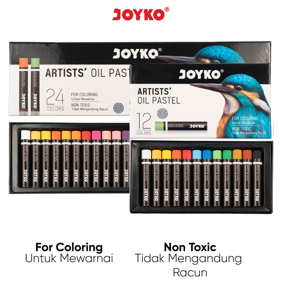 

Artists Oil Pastel Krayon Minyak Joyko OP-ART Warna Colors - OP-12ART12Warna