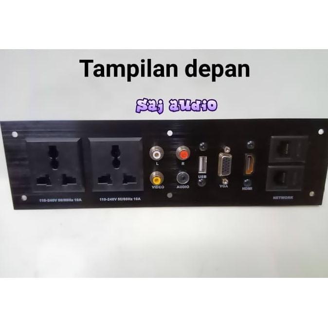 

Sambungan Stop Kontak Meja Meeting ... Ato Box Audio Hdmi Usb Lan Rca Terbaru