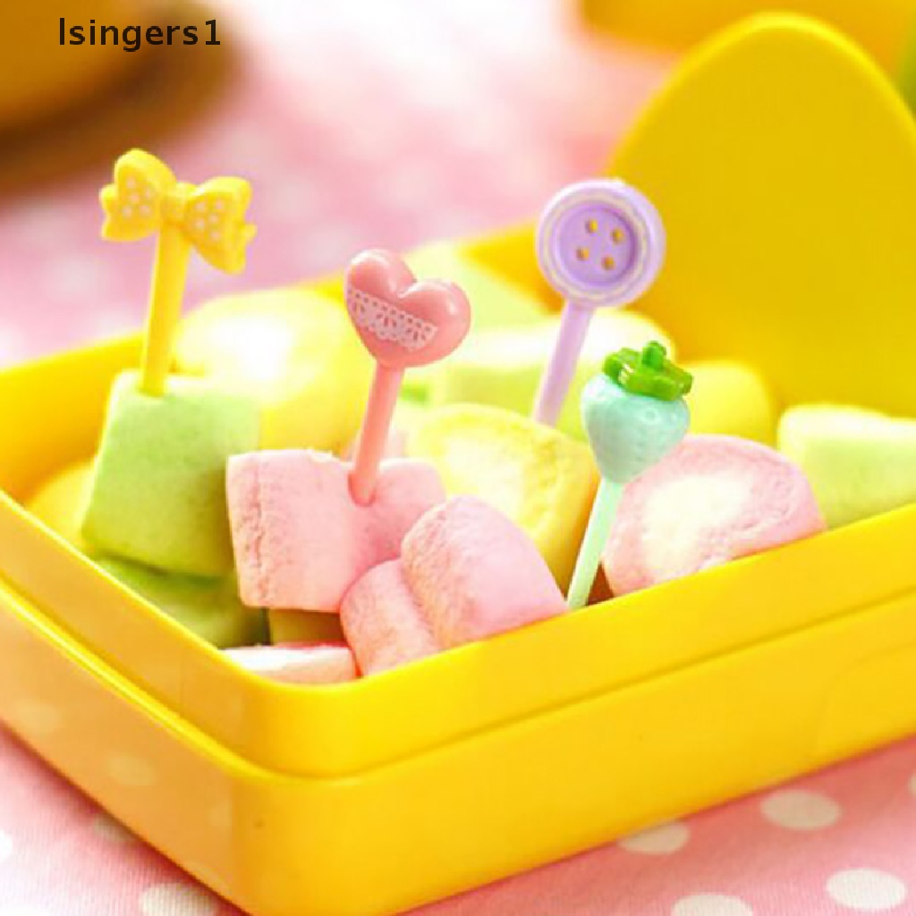 (lsingers1) Garpu Buah / Dessert / Kue / Snack Mini Motif Kartun Untuk Anak