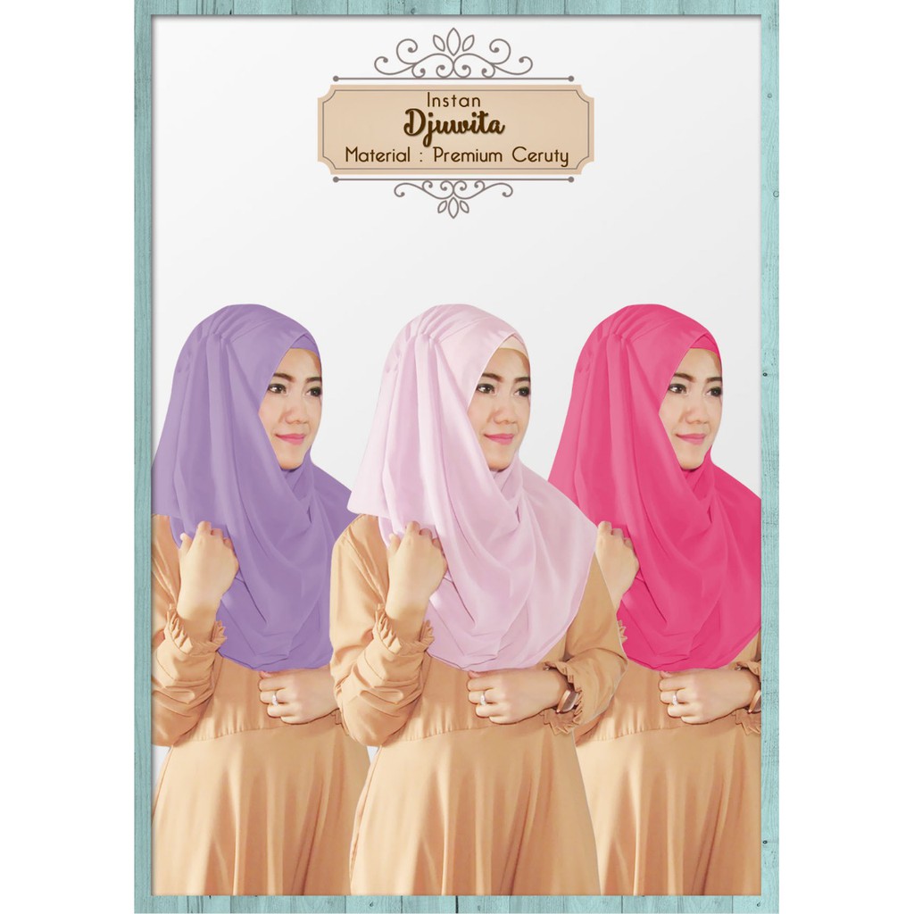 PROMO TERLARIS  Djuwita kerudung instan hijab jilbab