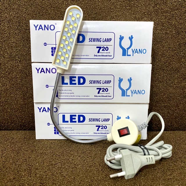 Lampu LED 20 Titik Magnet + Colokan / Lampu Jahit / Lampu LED MADE IN TAIWAN