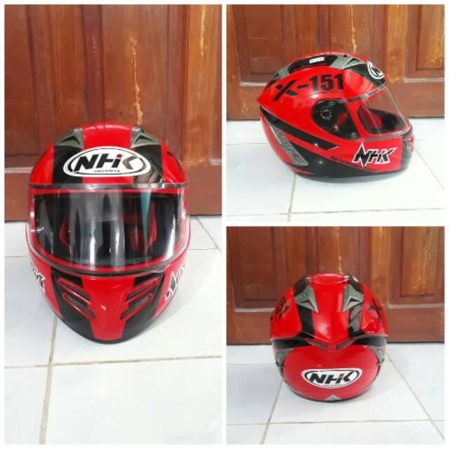 HELM NHK X-151 Red ft Black