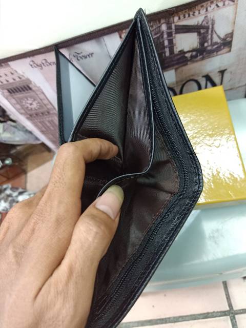 Dompet pria mont blanc black leather