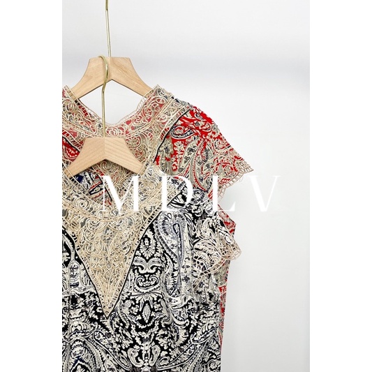 MDLV ~ 0151# Cinzia Embroidered Top Atasan Blouse Import