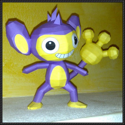 DIY Papercraft Figure Anime Pokemon Aipom