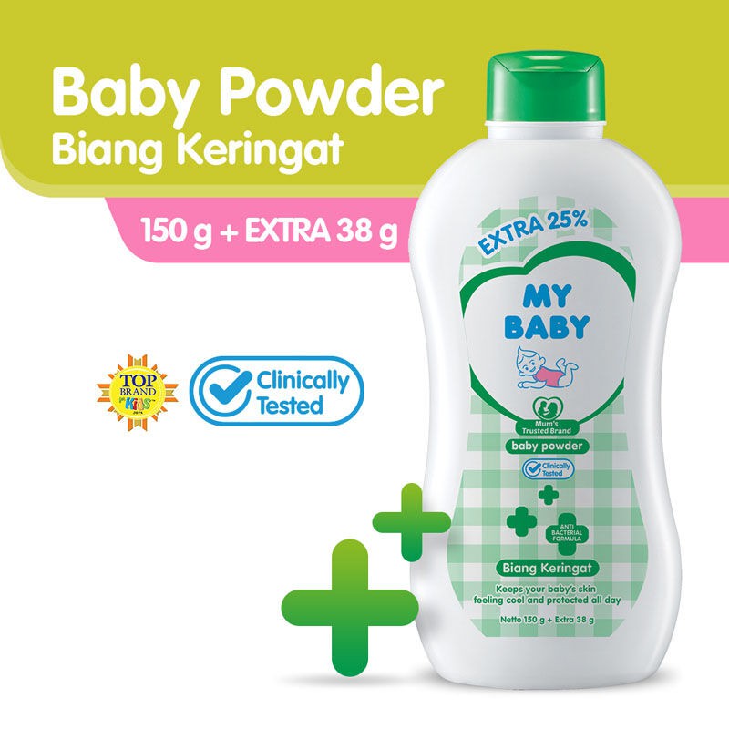 *NEW* My Baby Powder Biang Keringat / Sweet Floral / Care &amp; Protect / Fresh Fruity - Bedak Bayi 150gr 150 gr + Extra 38gr 38 gr / 100gr 100 gr + Extra 25gr 25 gr