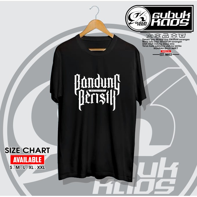 BAJU KAOS BANDUNG BERISIK METALFEST - GUBUK.KAOS