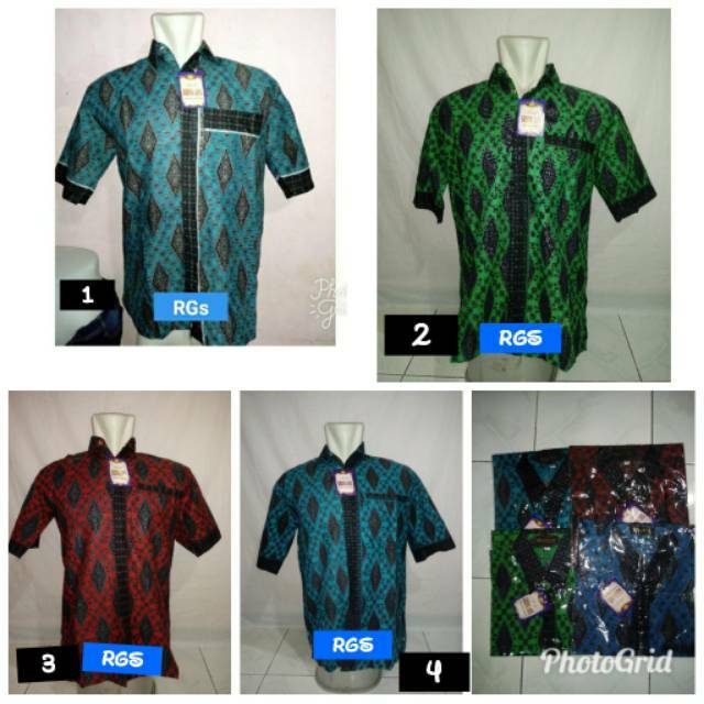 KRISNA JAYA TERBARU TERLARIS KEMEJA LENGAN PENDEK PRIA REMAJA KEKINIAN MOTIF BATIK KEONG DLL CASUAL